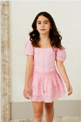 Gemma Lurex Heart Mini - Pink