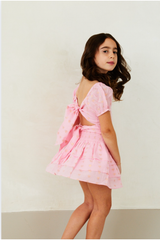 Gemma Lurex Heart Mini - Pink