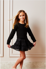 Sofia Heart Bow Lace Mini - Black 25