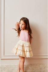 Sofia Heart Bow Lace Mini - Champagne