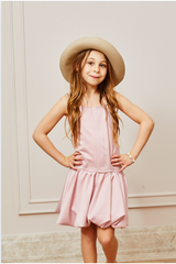 Bailey Satin Ballet Dress - Ballet Pink