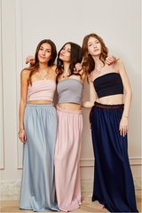 Joey Satin Maxi - Ballet Pink