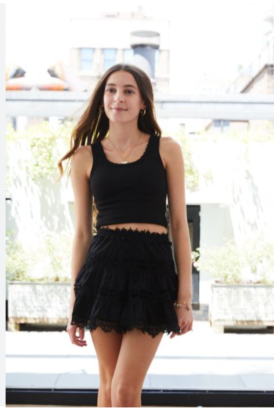 Stella Black 25 Ribbed Tank