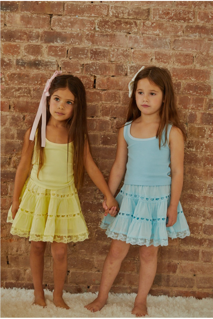 Sofia Pastel Blue Mini Skirt