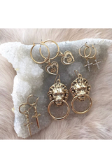 The Alexandra Hoop Earrings - Gold