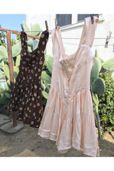 The Elisabeth Romper Dress - Cream Satin