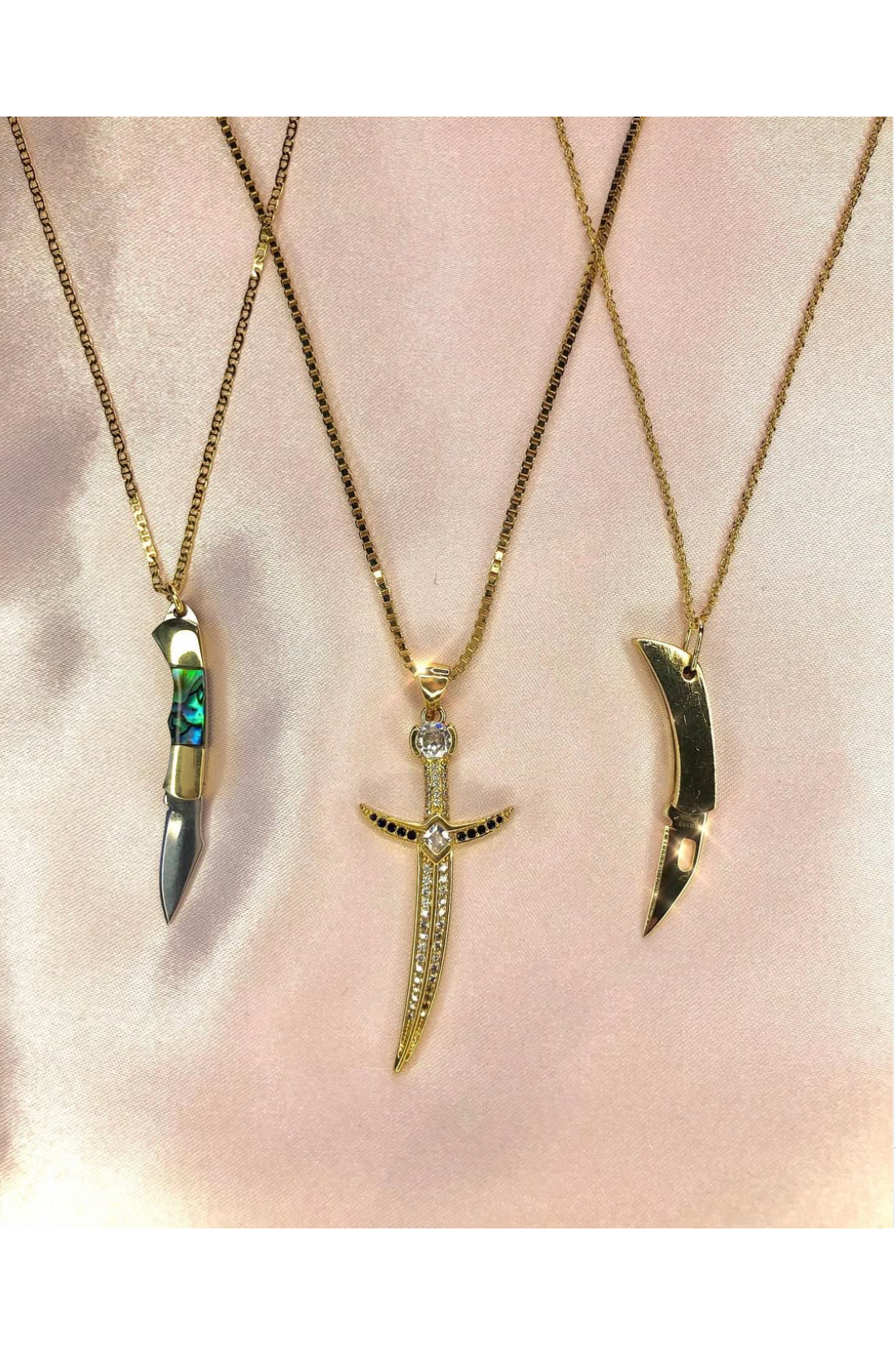 The Pocket Knife Necklace - Abalone