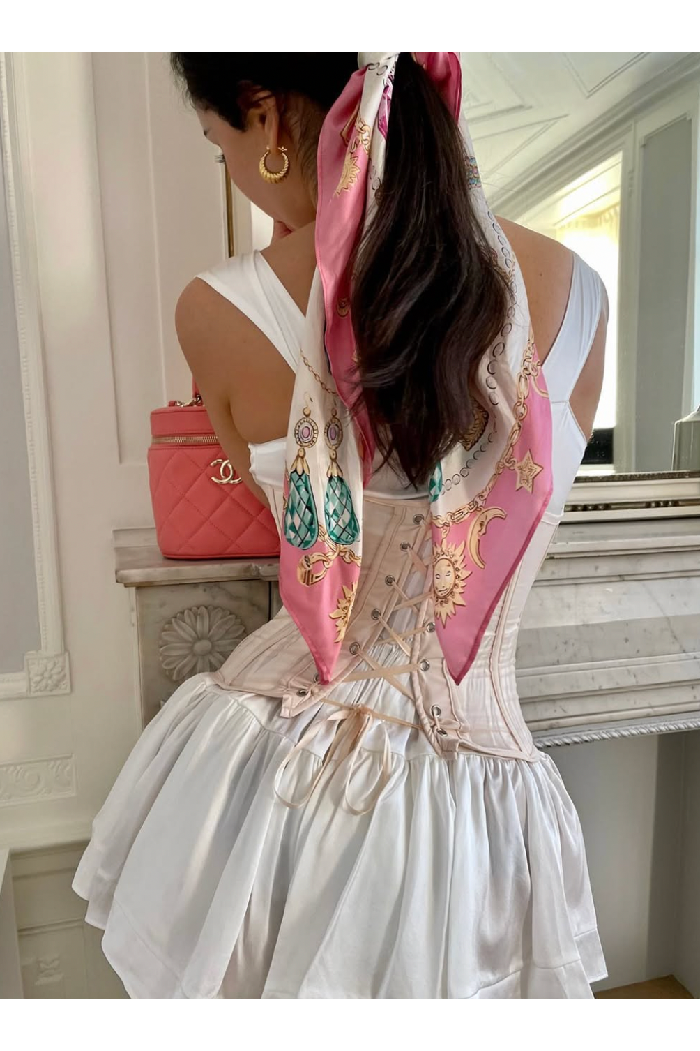 The Elisabeth Romper Dress - White Silk