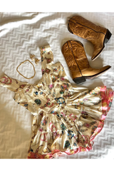 The Iconic Vintage Jewelry Scarf Print Elisabeth Romper