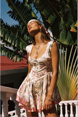 The Iconic Vintage Jewelry Scarf Print Elisabeth Romper