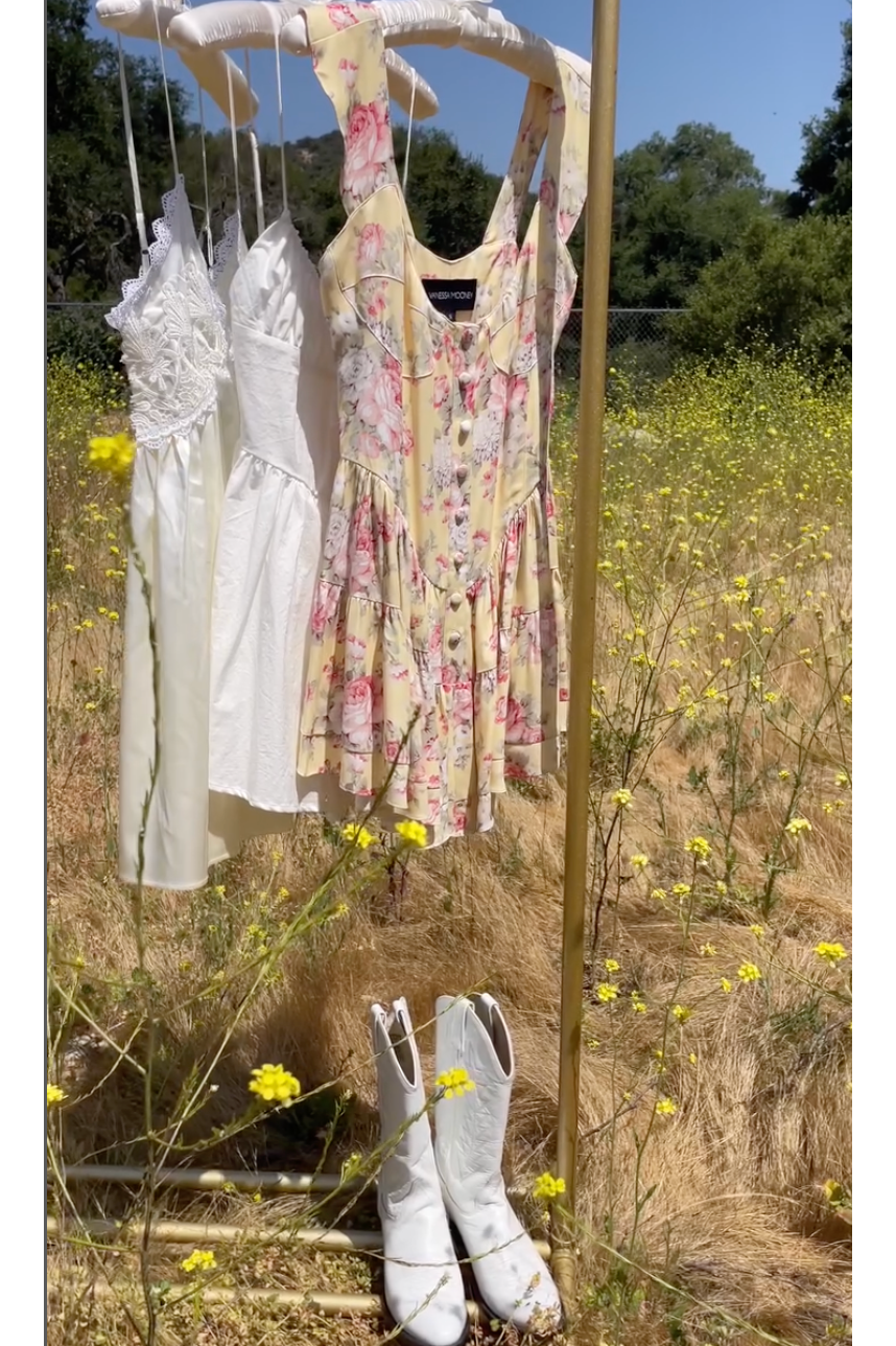 The Elisabeth Romper Dress - Yellow Rose