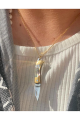 The Pocket Knife Necklace - Abalone