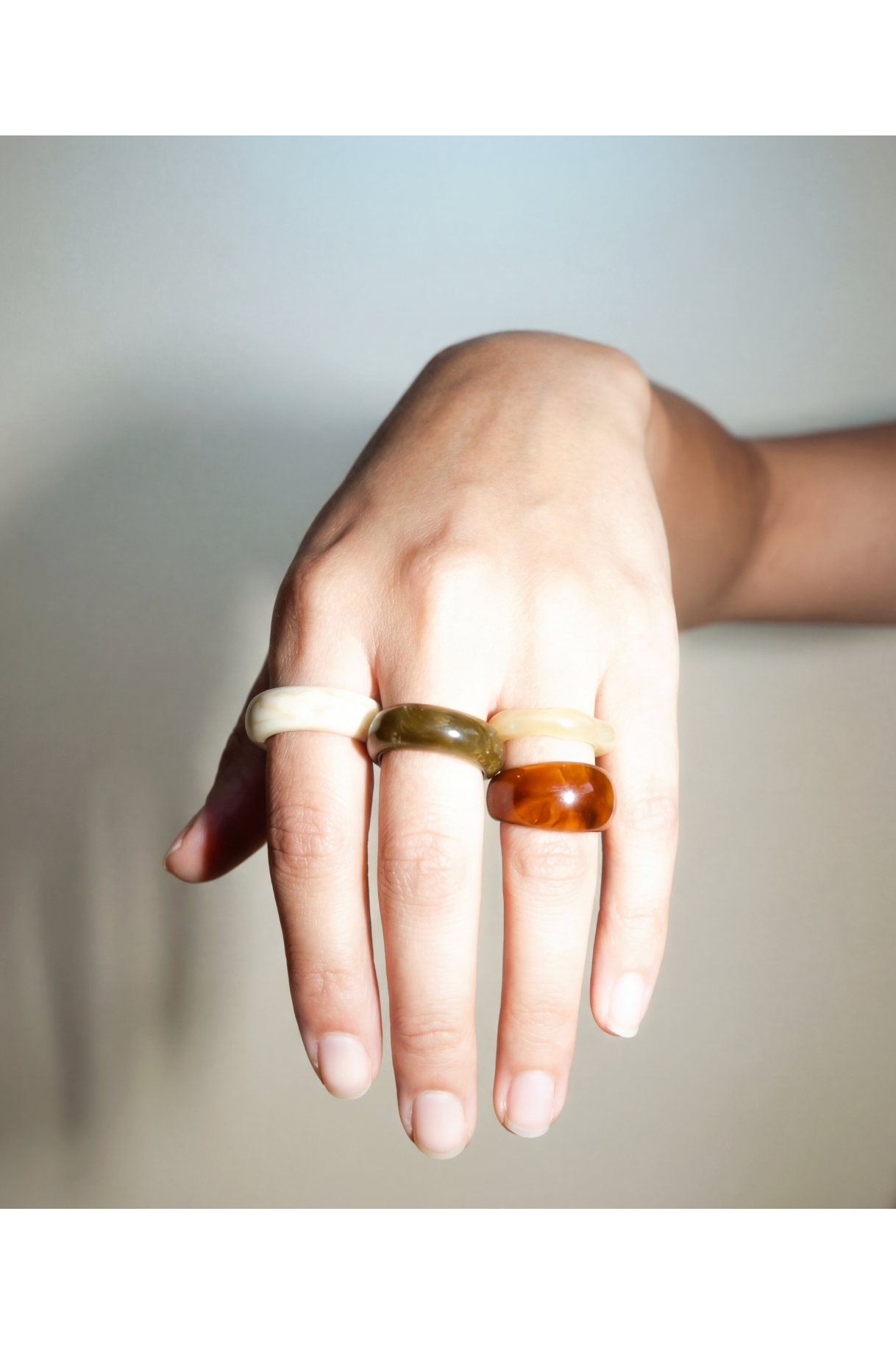 Dallas Resin Ring | Green