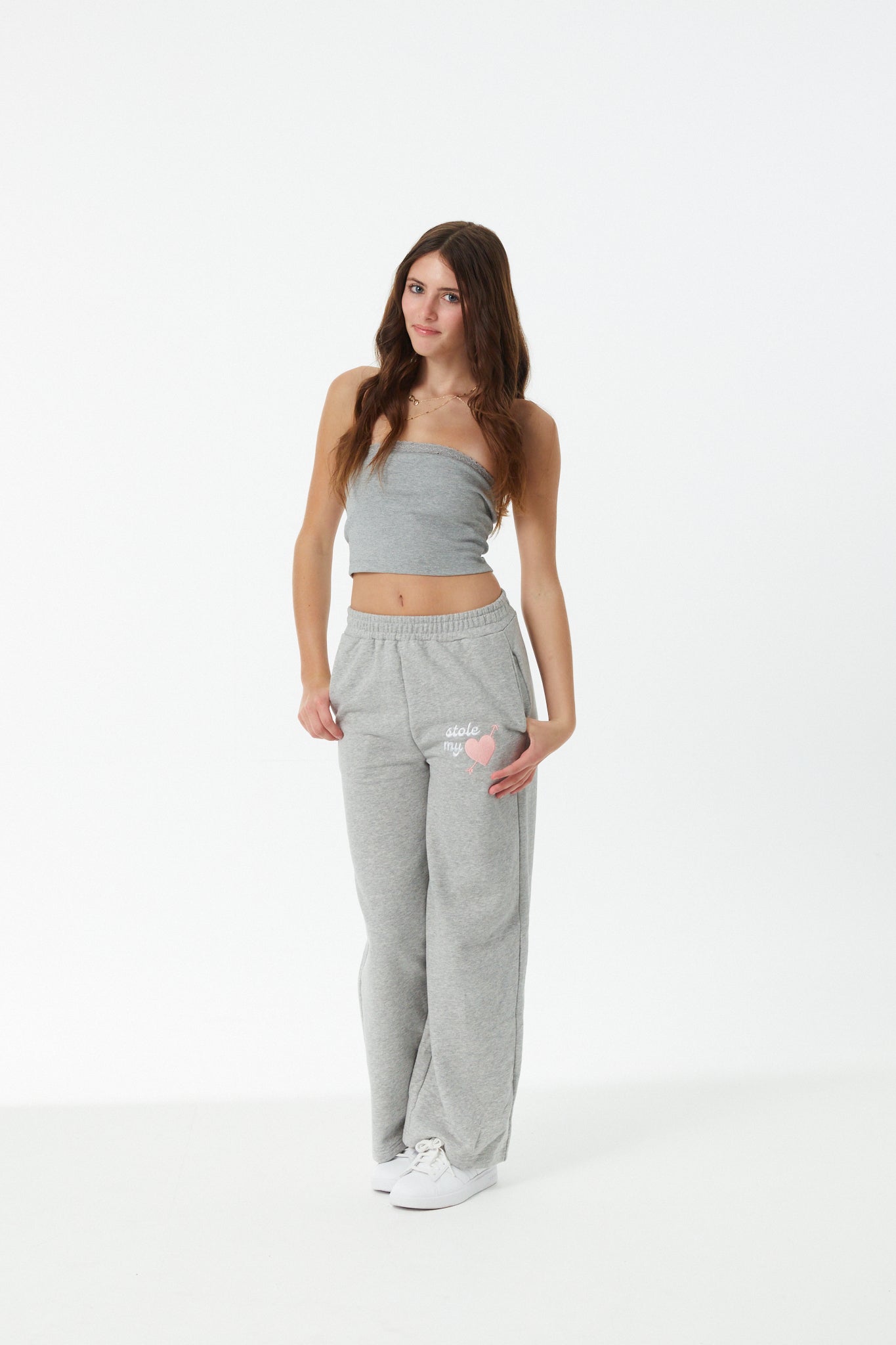Alexa Grey Tube Top