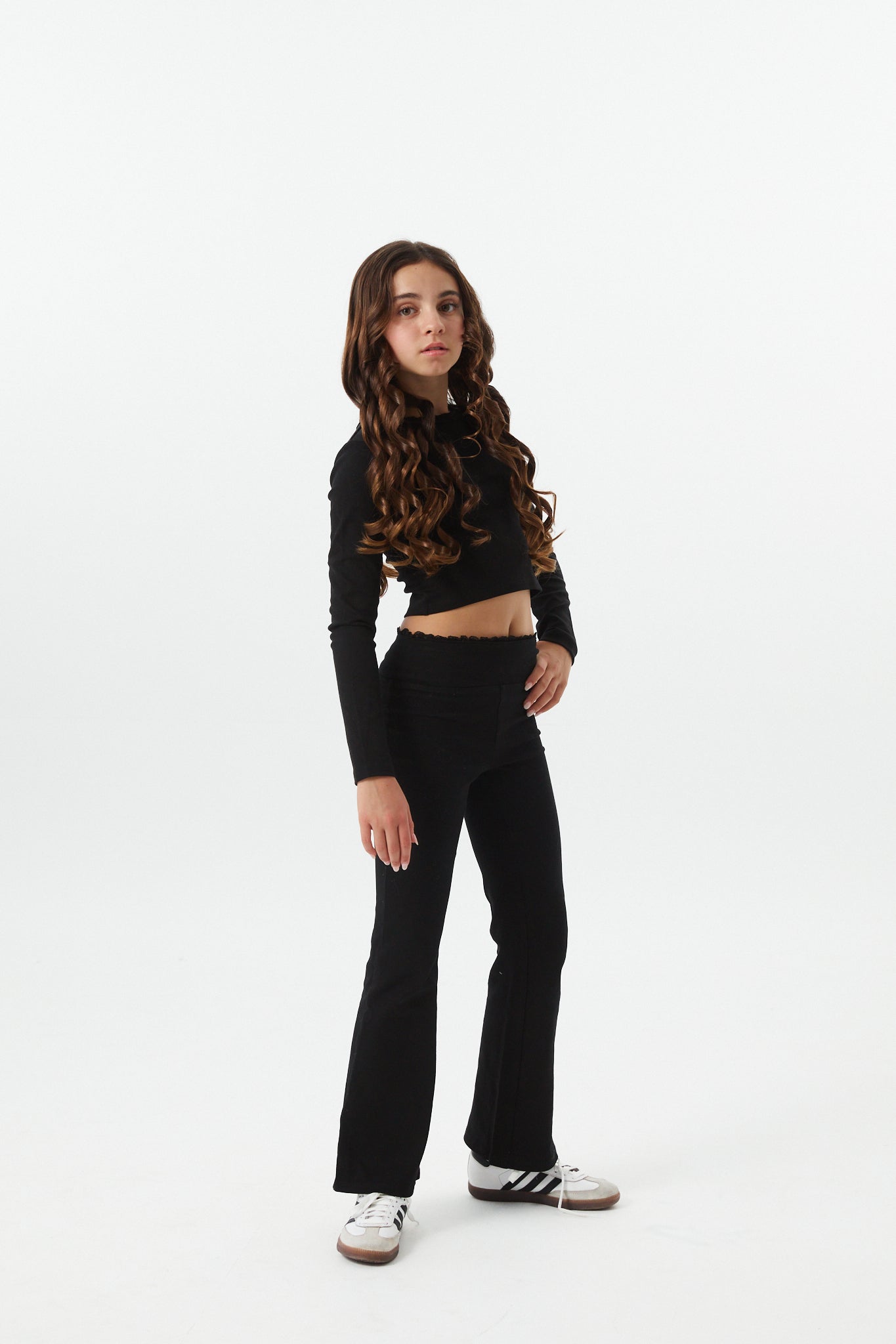 Mae Black Legging Flare
