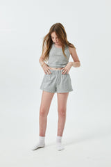 Sammie Grey With Heart & Arrow Terry Shorts