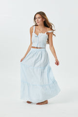 Bella Pastel Blue Heart Maxi