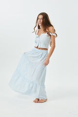 Skylar Pastel Blue Heart Tank Top