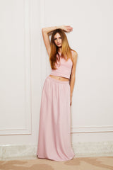 Joey Satin Maxi - Ballet Pink
