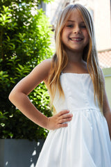 Bailey White Rose Satin Ballet Dress