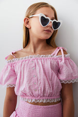 Shay Pink Heart Top
