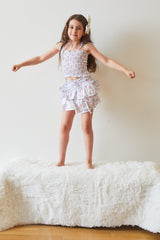 Willow Romantic Rose White With Pink Satin Skort