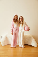 Elle Pink With Cherries Terry Zip Up Hoodie Sweatshirt