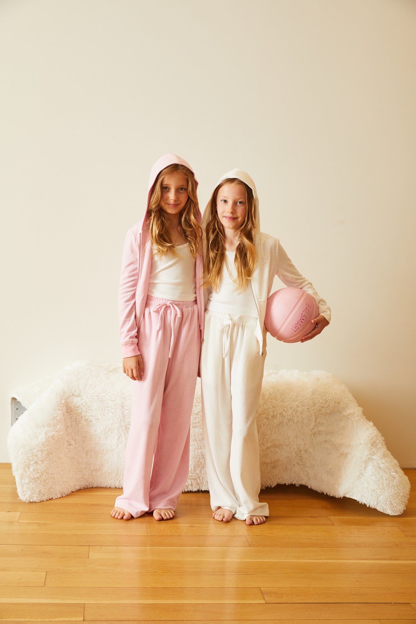 Elle Pink With Cherries Terry Zip Up Hoodie Sweatshirt