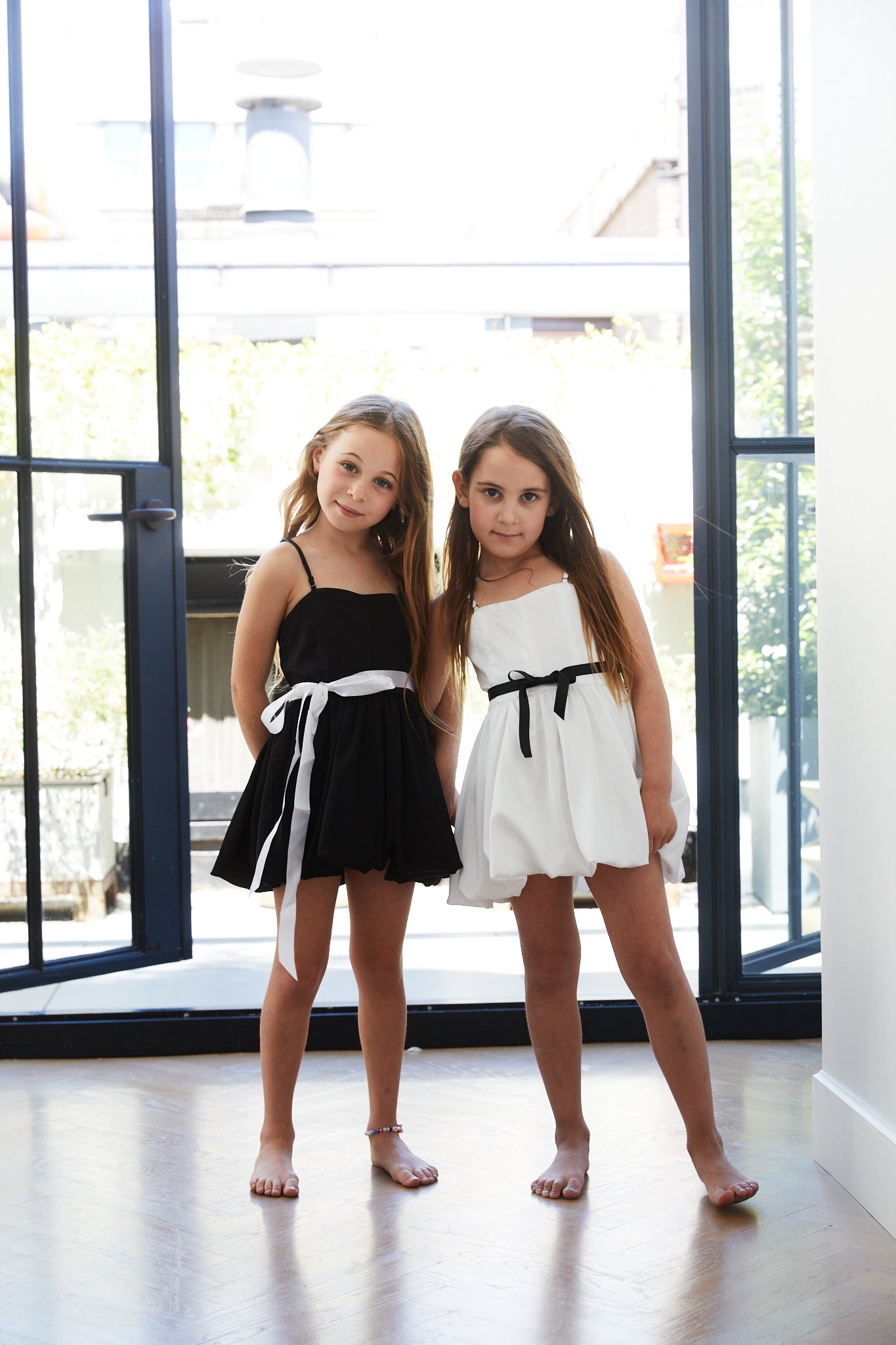 Bailey White Rose Satin Ballet Dress