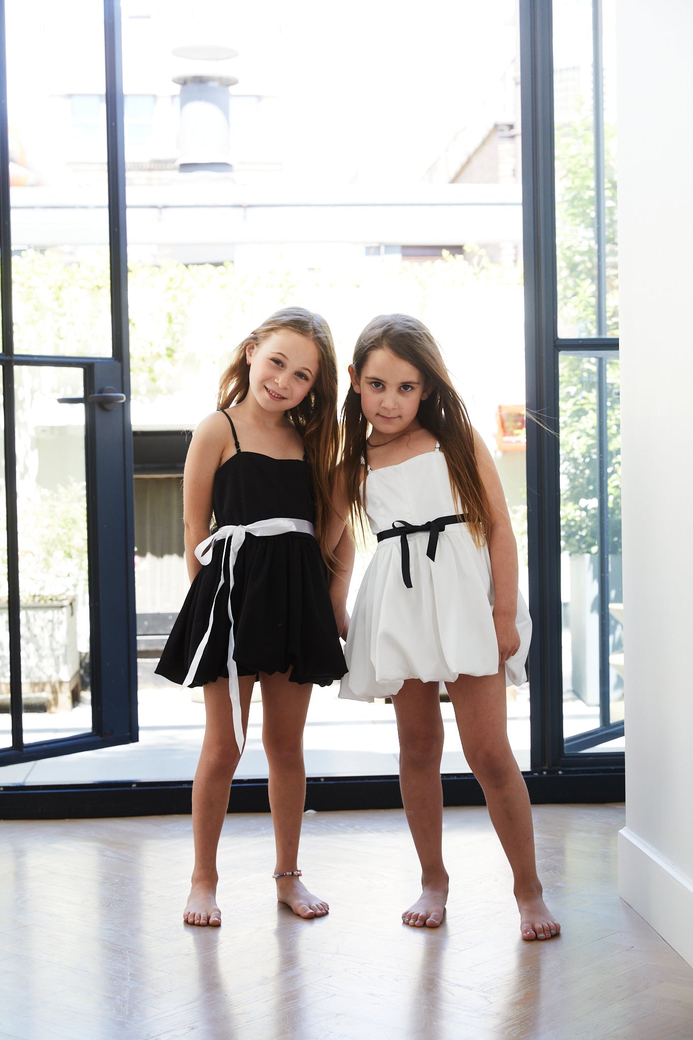 Bailey White Rose Satin Ballet Dress