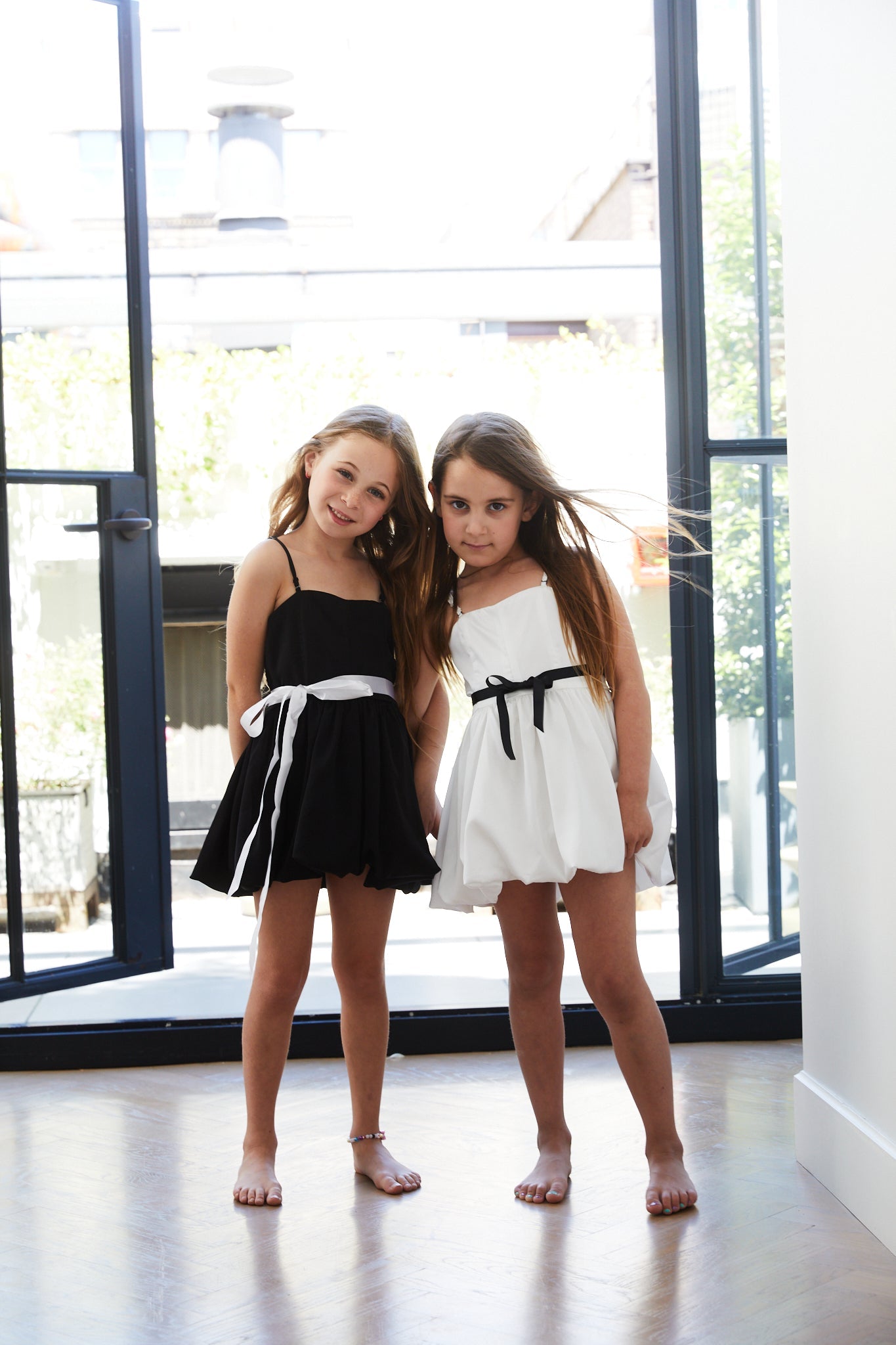 Bailey White Rose Satin Ballet Dress
