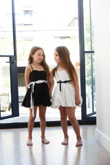 Bailey White Rose Satin Ballet Dress