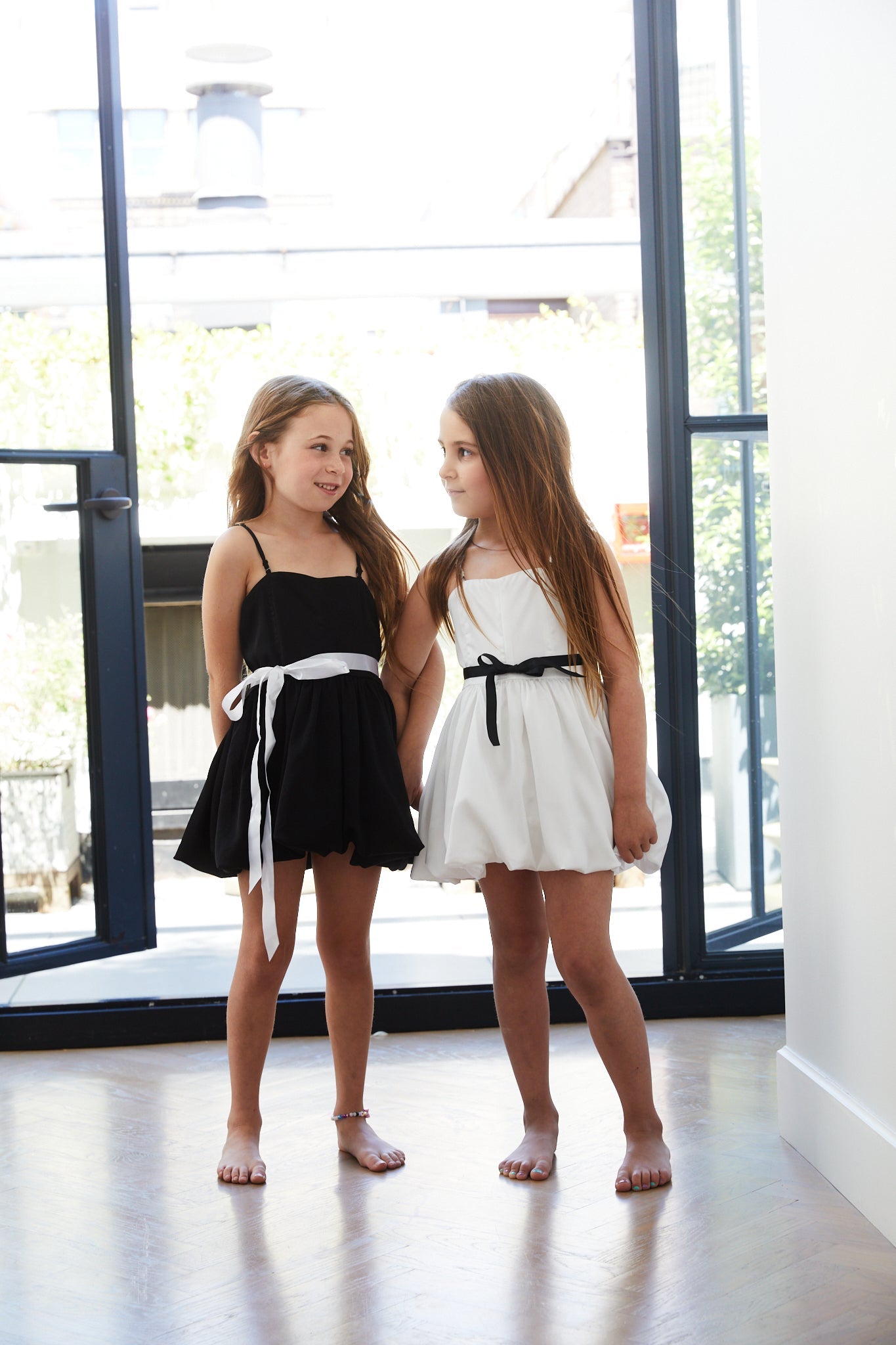Bailey White Rose Satin Ballet Dress