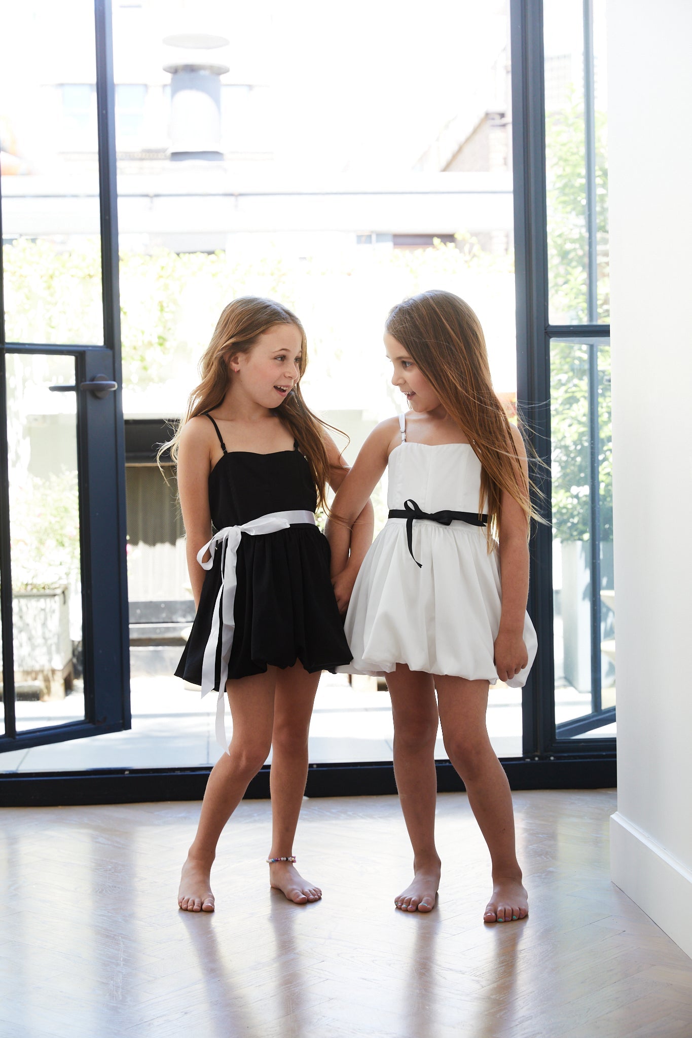Bailey White Rose Satin Ballet Dress