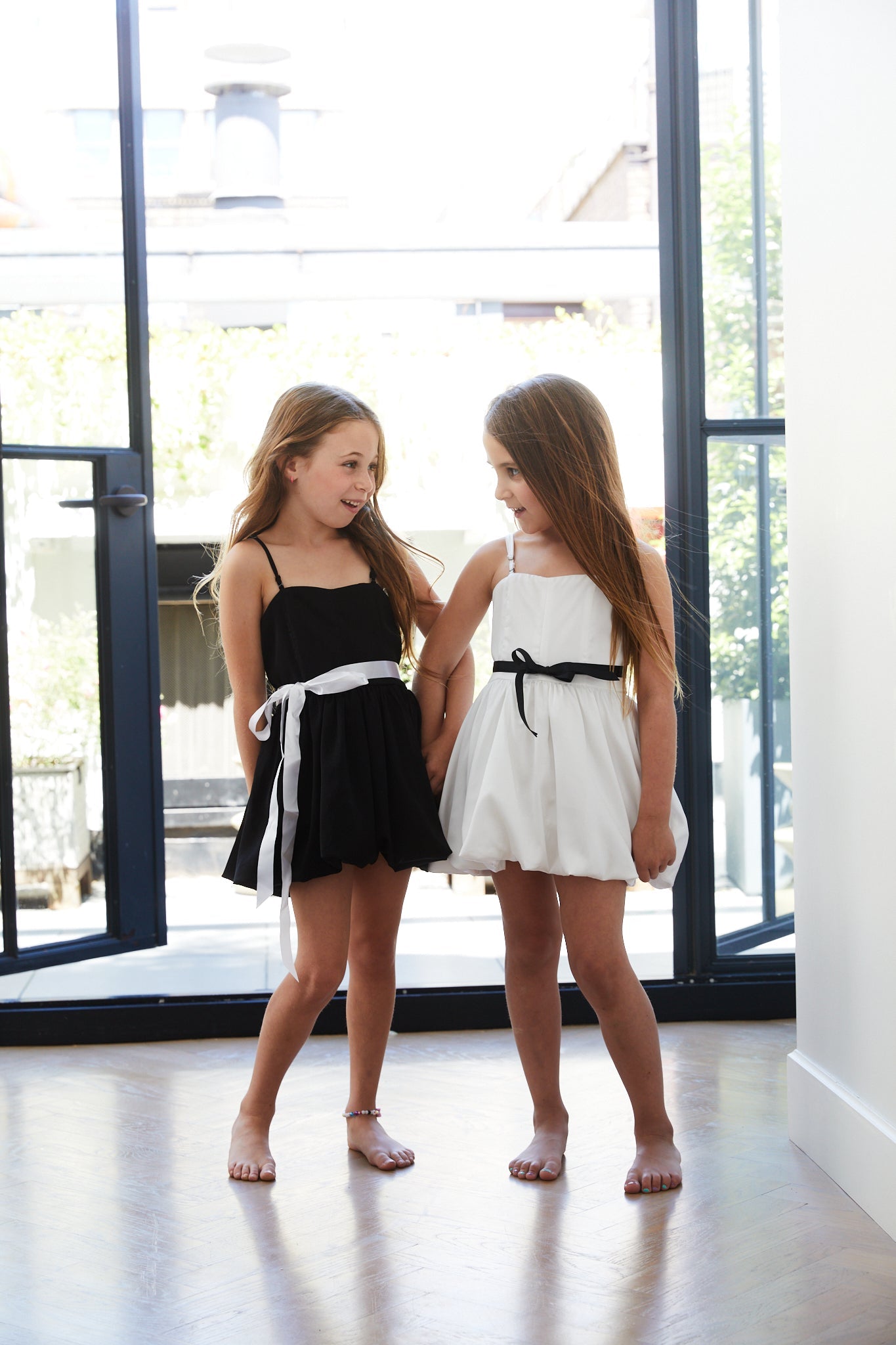 Bailey White Rose Satin Ballet Dress