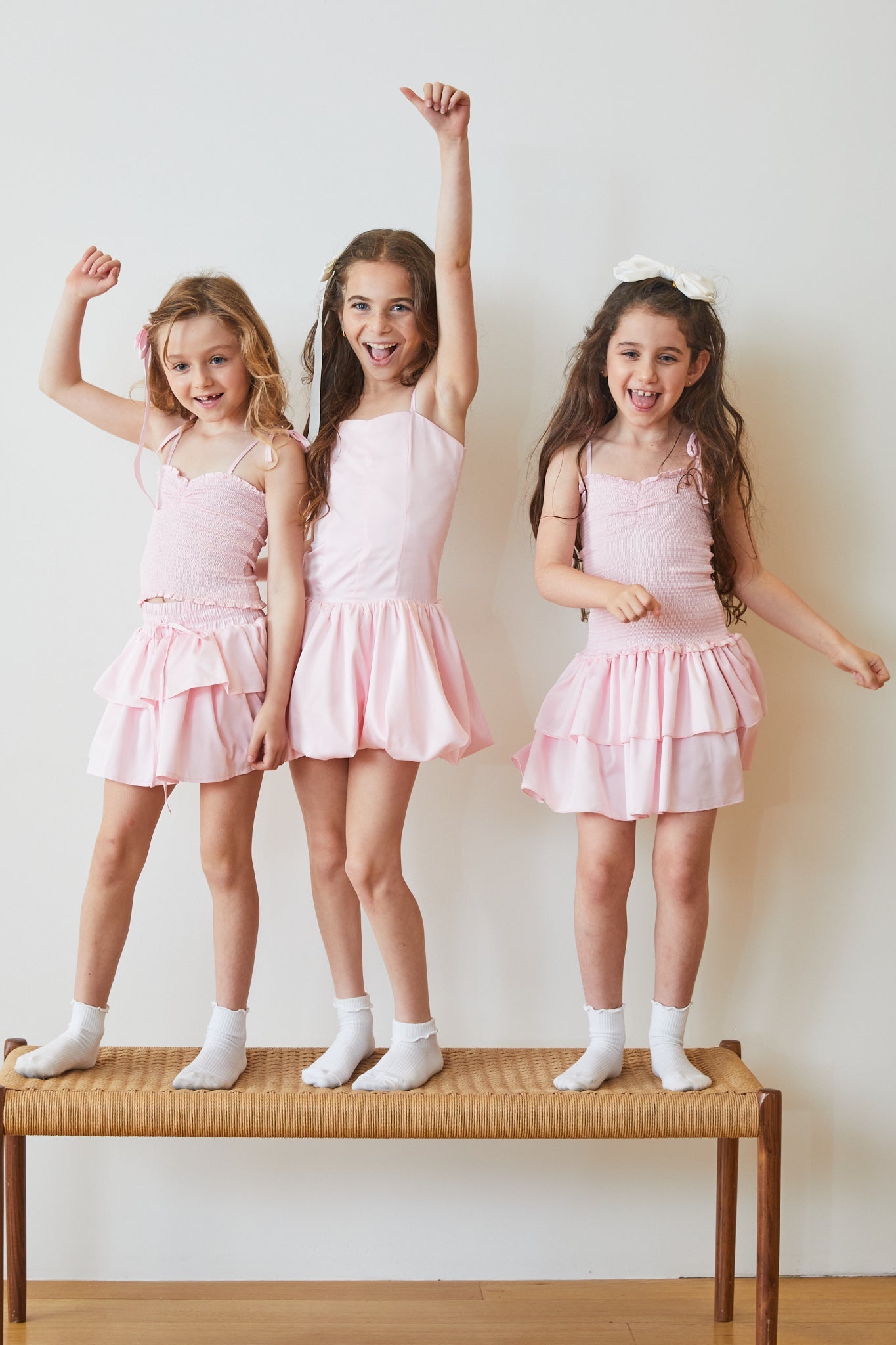 Bailey Pastel Pink Satin Ballet Dress