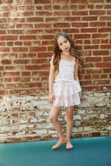 Willow Vintage Romantic Rose Satin Skort