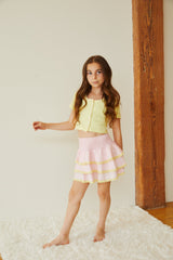 Michaela Pastel Yellow Ribbed Top
