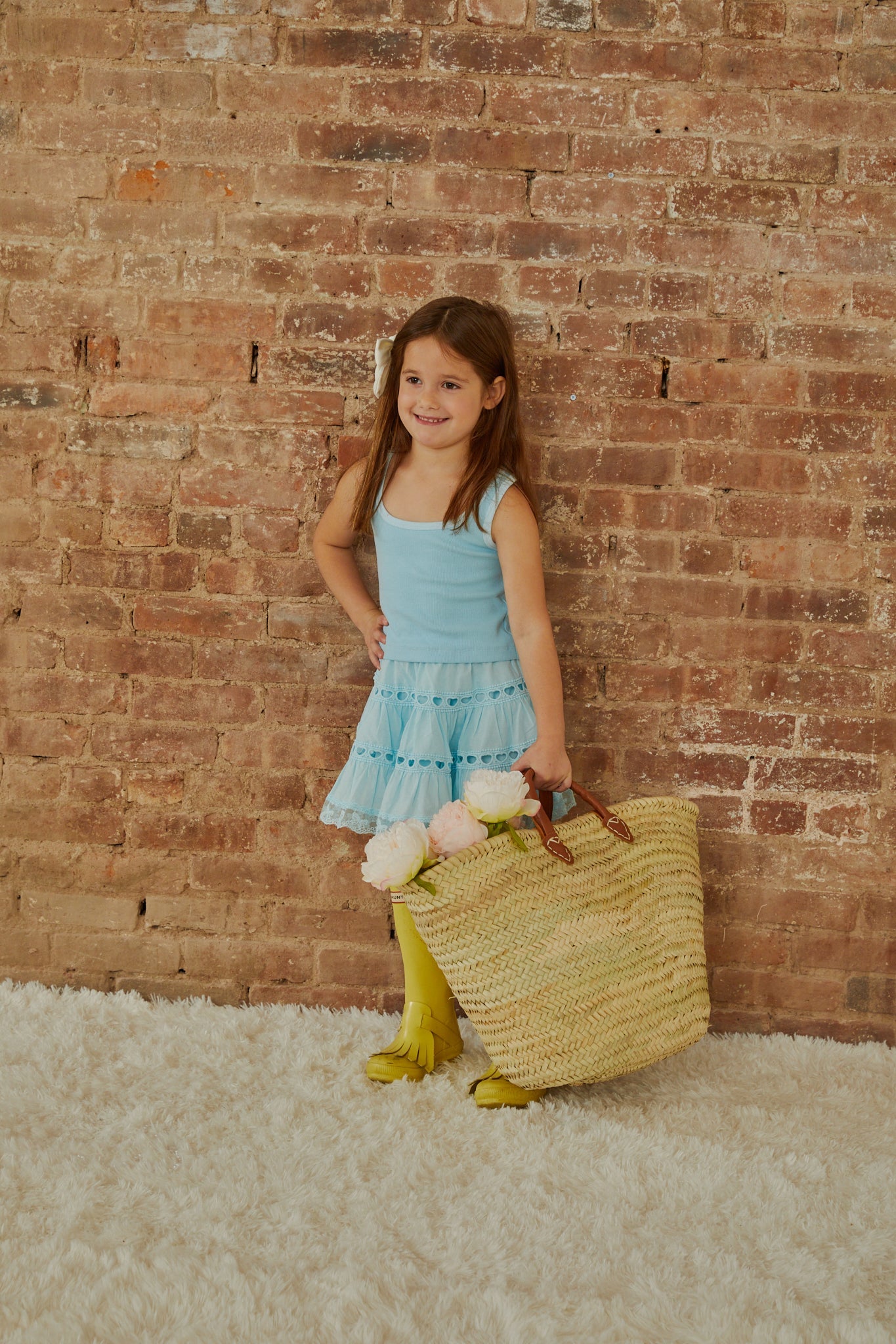 Sofia Pastel Blue Mini Skirt