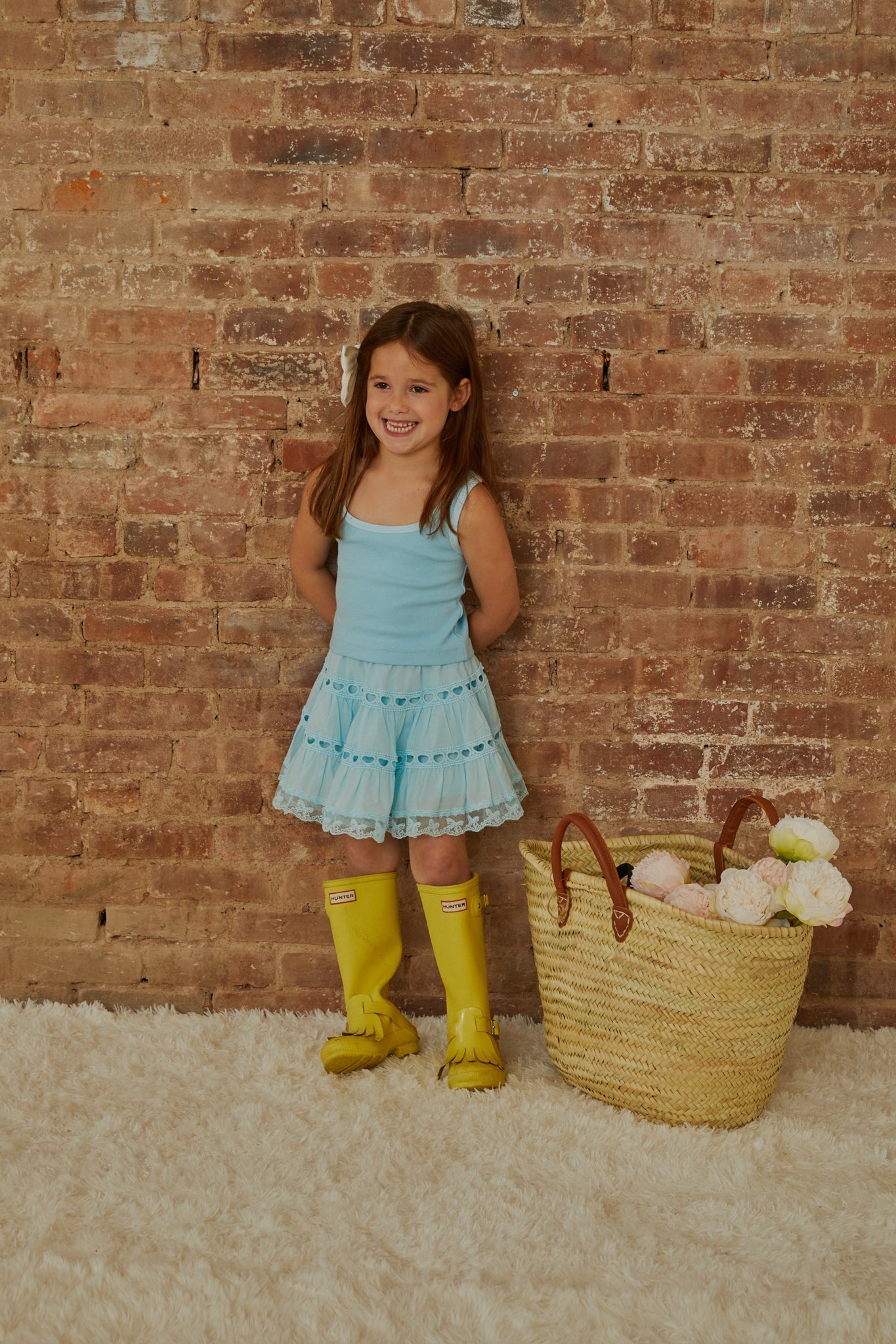 Sofia Pastel Blue Mini Skirt