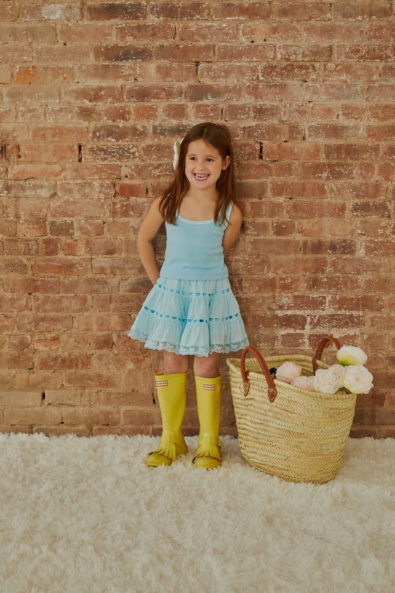 Sofia Pastel Blue Mini Skirt
