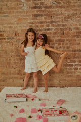 Lizzie White With White Lace Heart Pointelle Tank