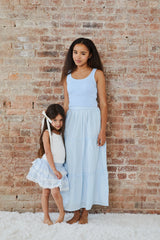 Harlow Robins Egg Blue Heart Cut Out Tank