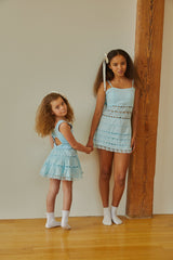 Sofia Pastel Blue Mini Skirt