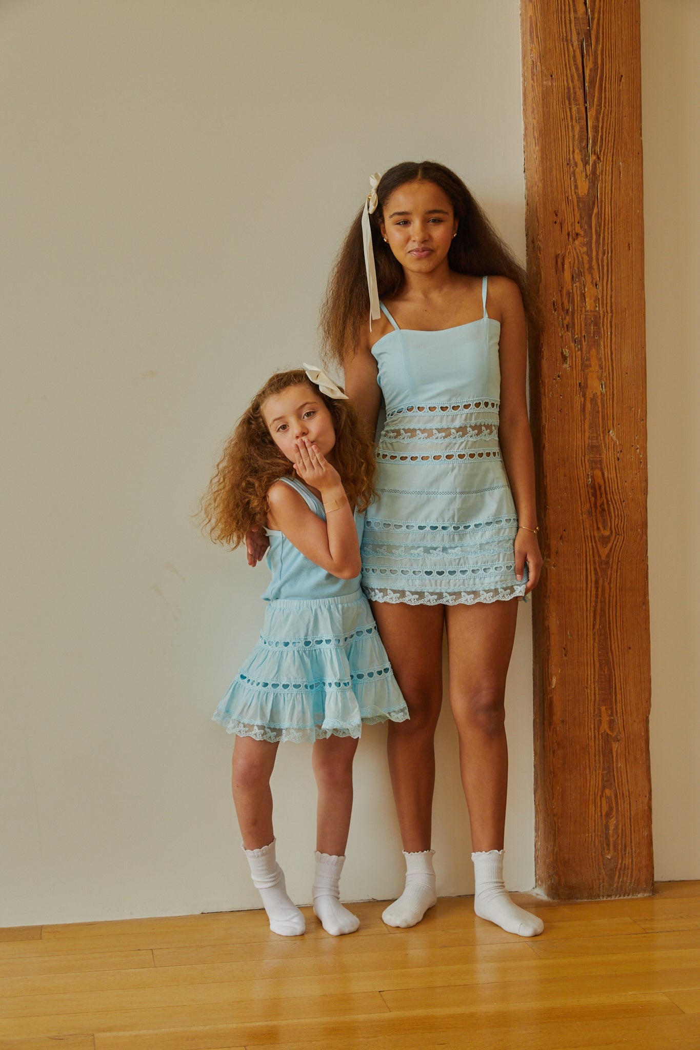 Harlow Pastel Blue Heart Cut Out Tank