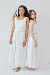 Stella White Ribbed Tank