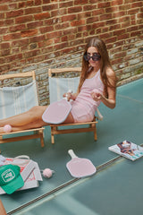 Mackenzie Pastel Pink Halter Mini Dress