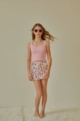 Harlow Light Pink Heart Cut Out Tank