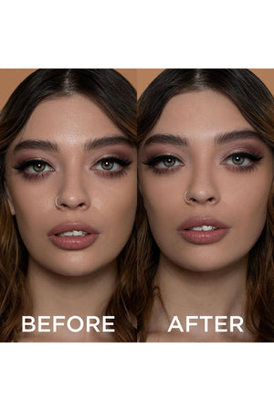 Soft Focus Setting Powder - Buttermilk before After