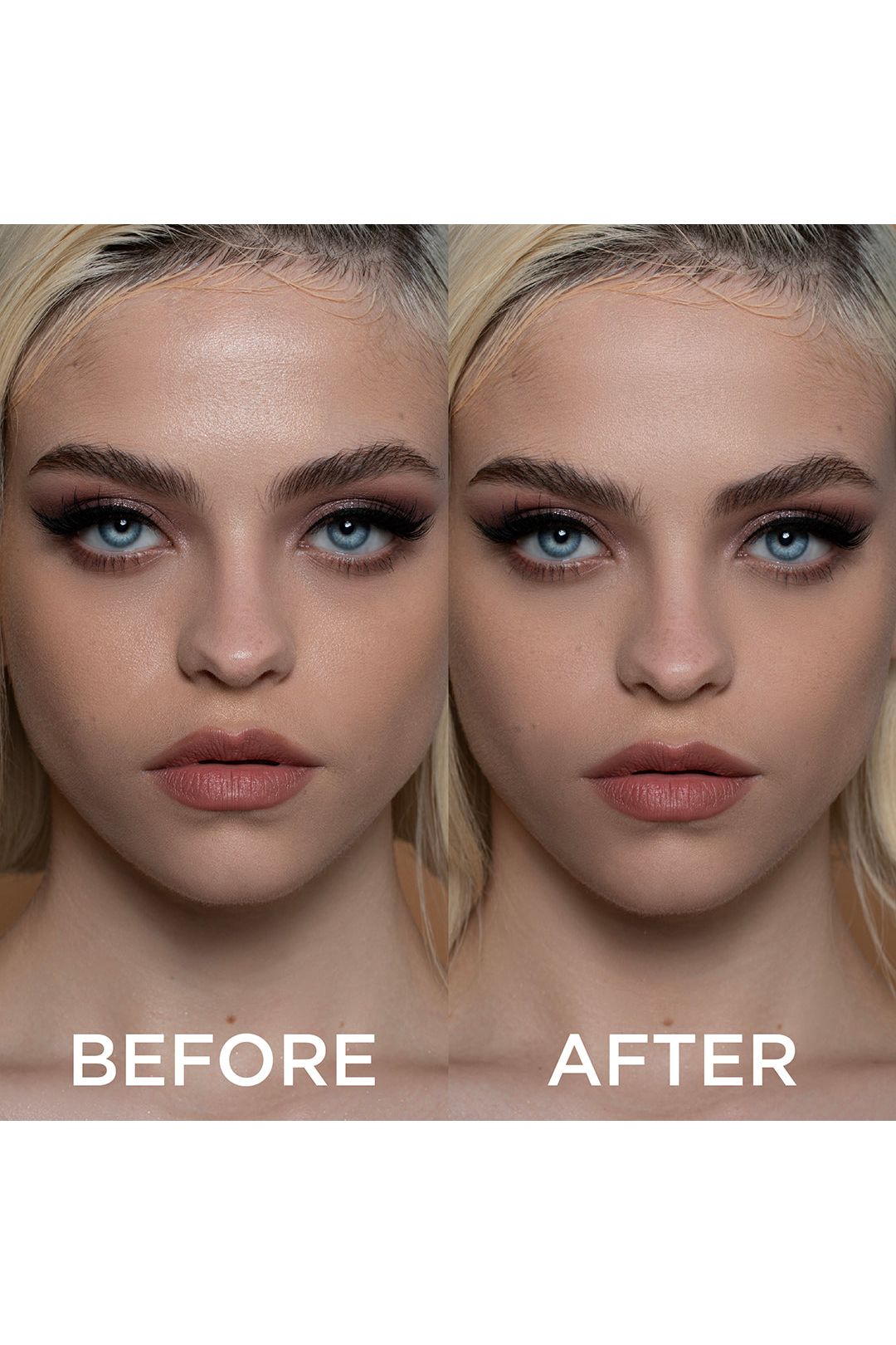Soft Focus Setting Powder - Vanilla Bean before after
